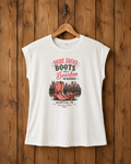Bride Squad Boots & Bourbon on Broadway Tee