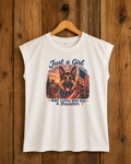Just a Girl That Loves Her Dog and Bourbon Tee – German Shepherd